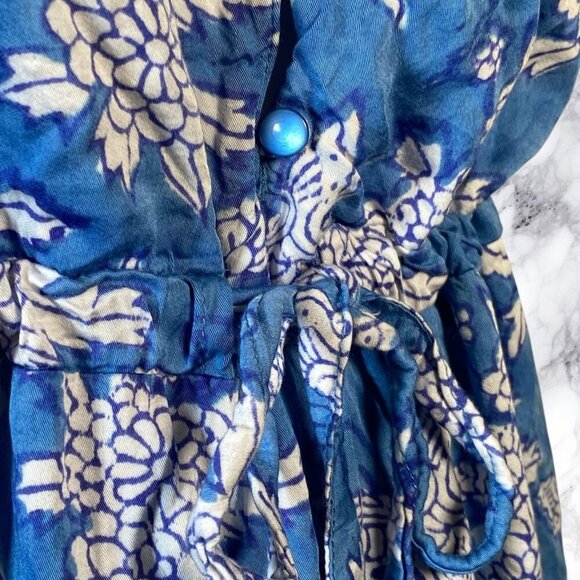 Emerson Fry India Collection Frances 3 Frill Dress - Peace Sky Blue - Picture 6 of 11